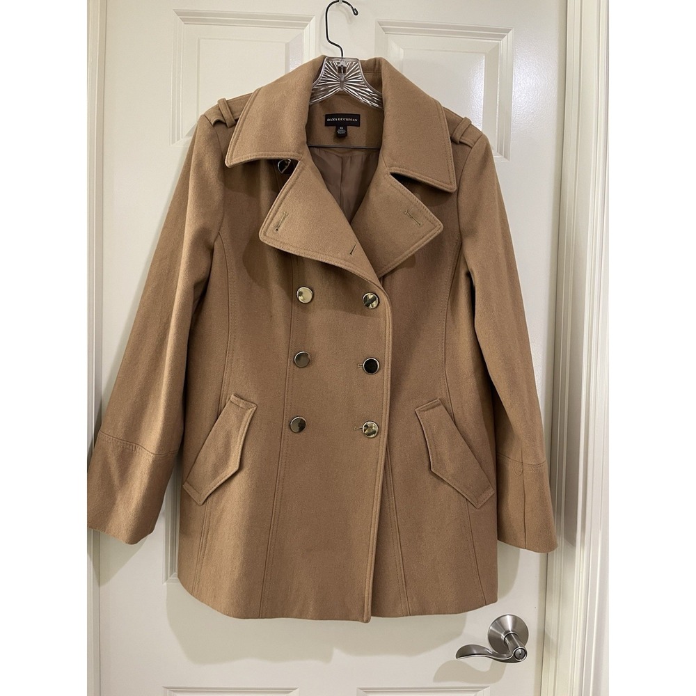 dana buchman women wool blend overcoaat size XL